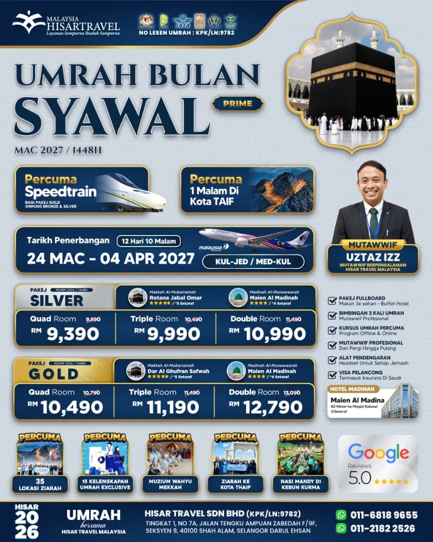 Poster 29. UMRAH BULAN SYAWAL 24 MAC 2027