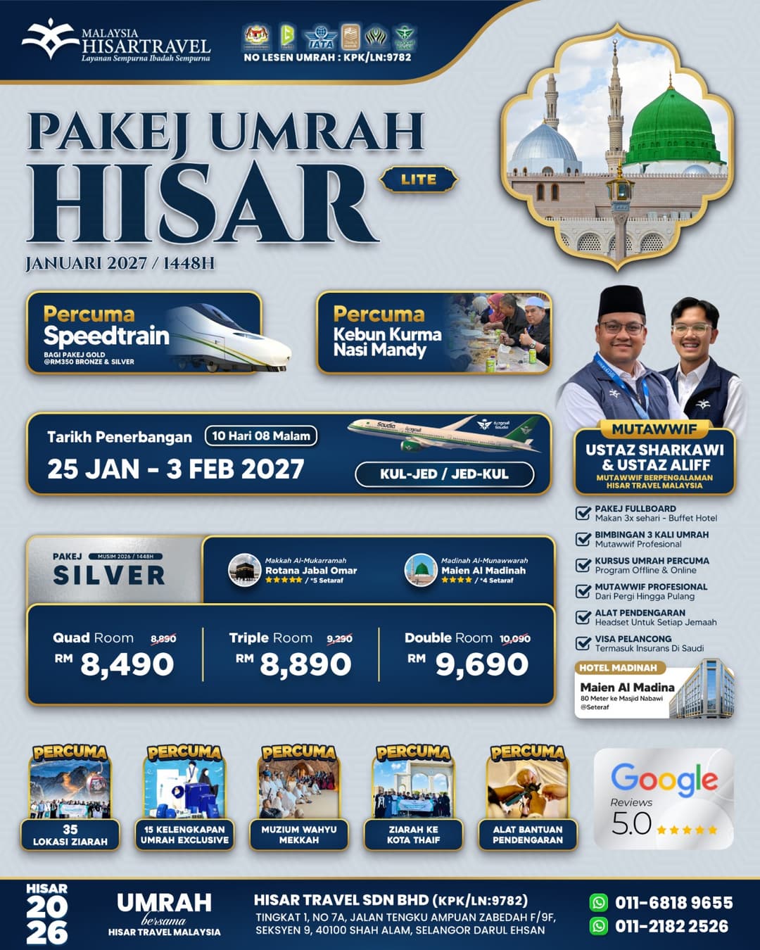 Poster 26. UMRAH HISAR LITE 25 JAN 2027