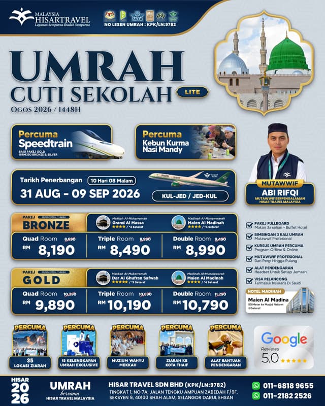 10. UMRAH CUTI SEKOLAH 31 OGOS 2026